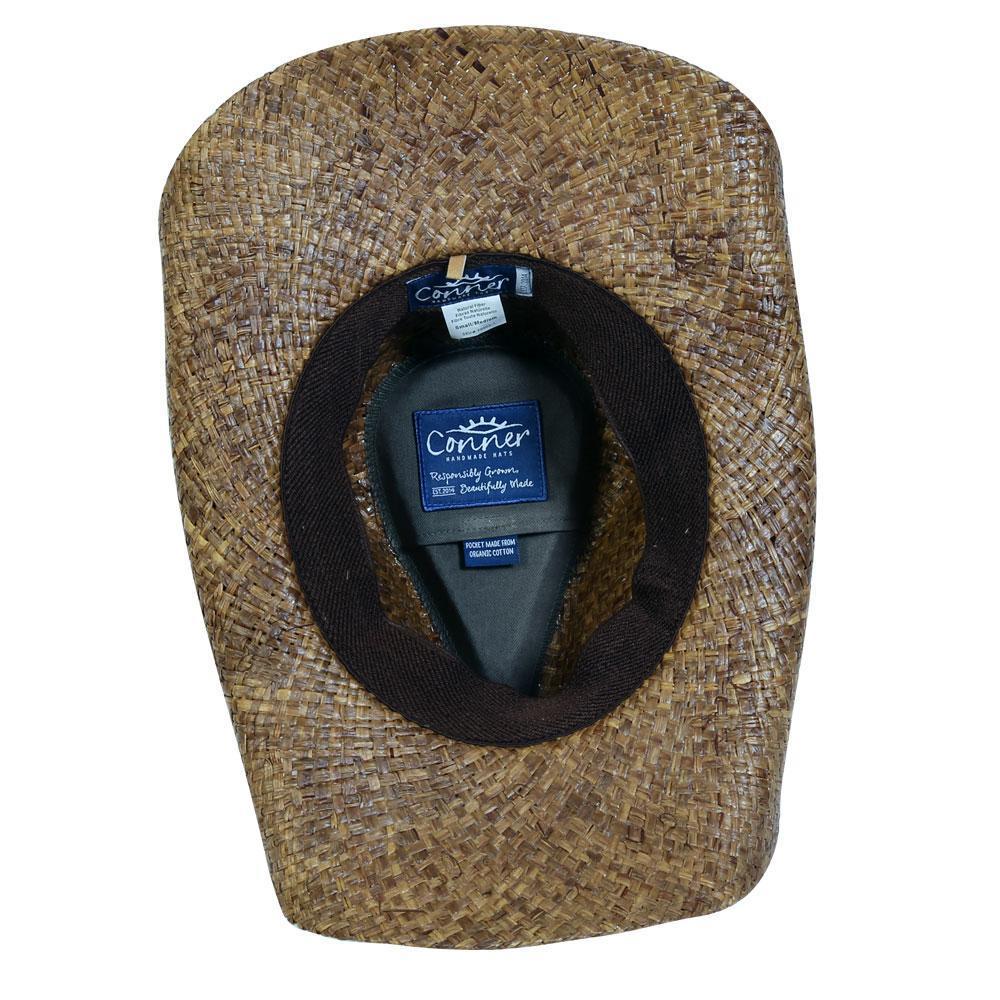 Country Western Raffia Shapeable Hat - Image 4