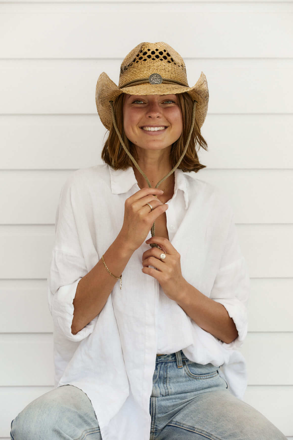 John Stone Western Shapeable Raffia Hat - Image 4