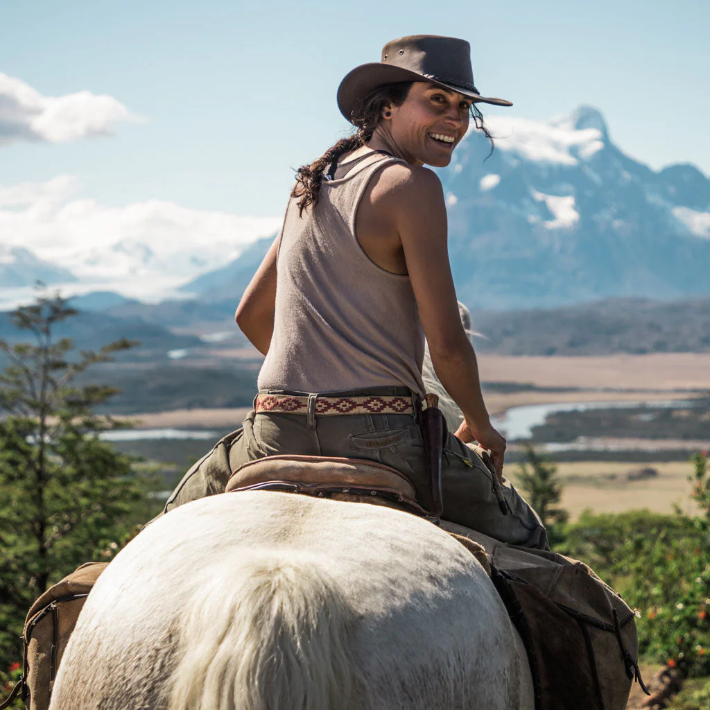 Lone Wolf Crushable Leather Hat - Image 6
