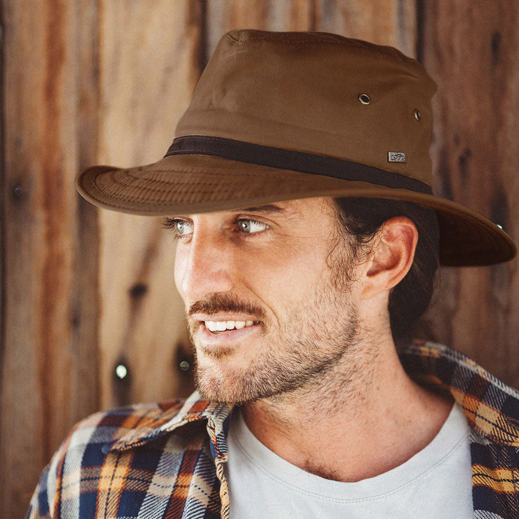 Portland Waxed Cotton Rain Hat - Image 4