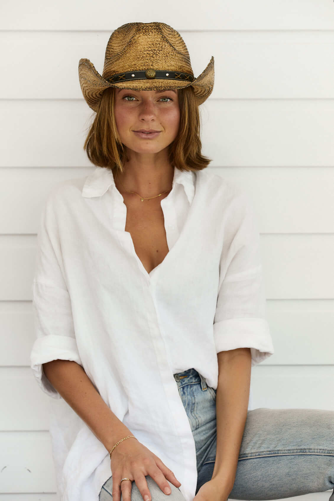 The Signal Organic Raffia Western Cowboy Hat - Image 3